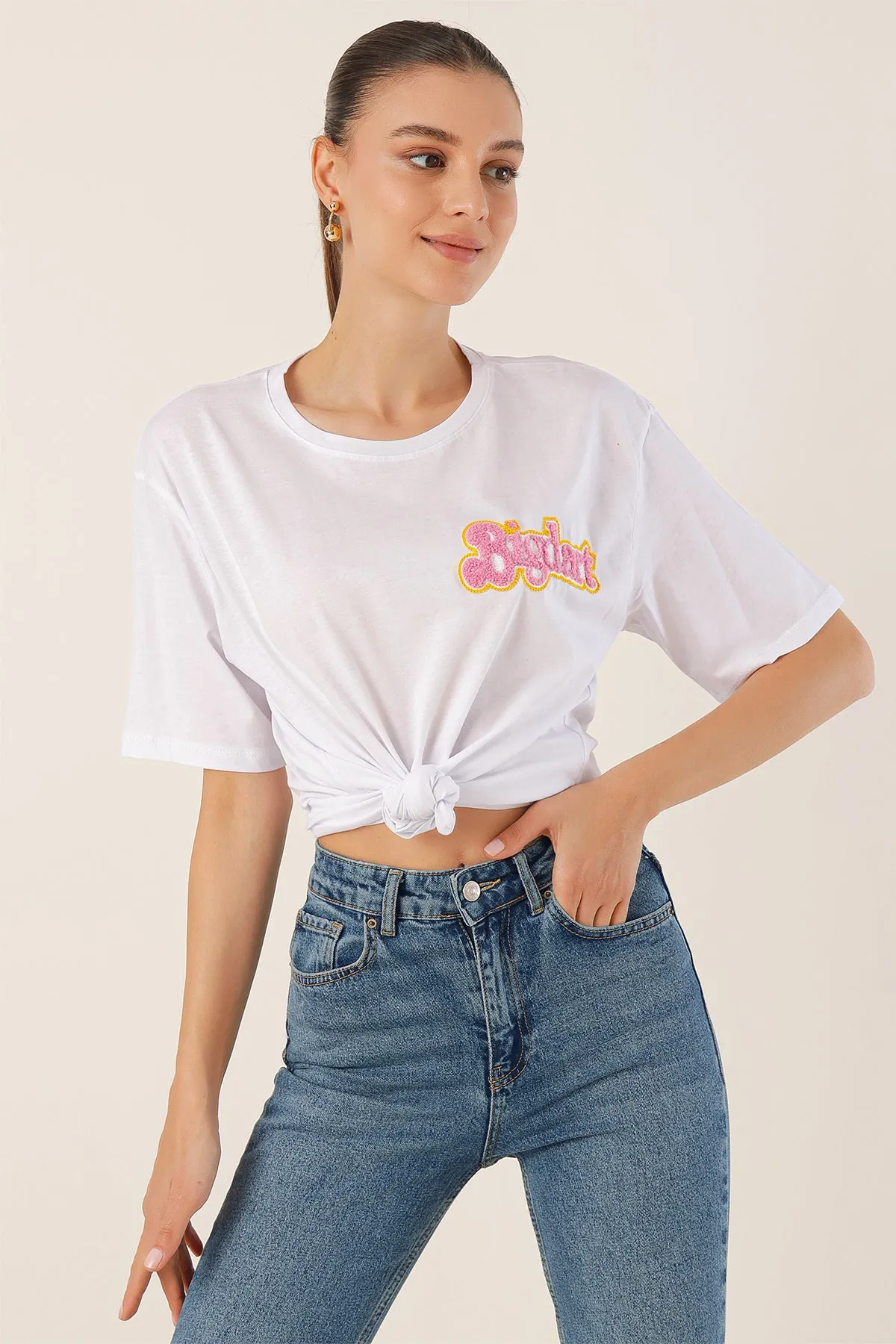 4312 nakişli oversize tişört