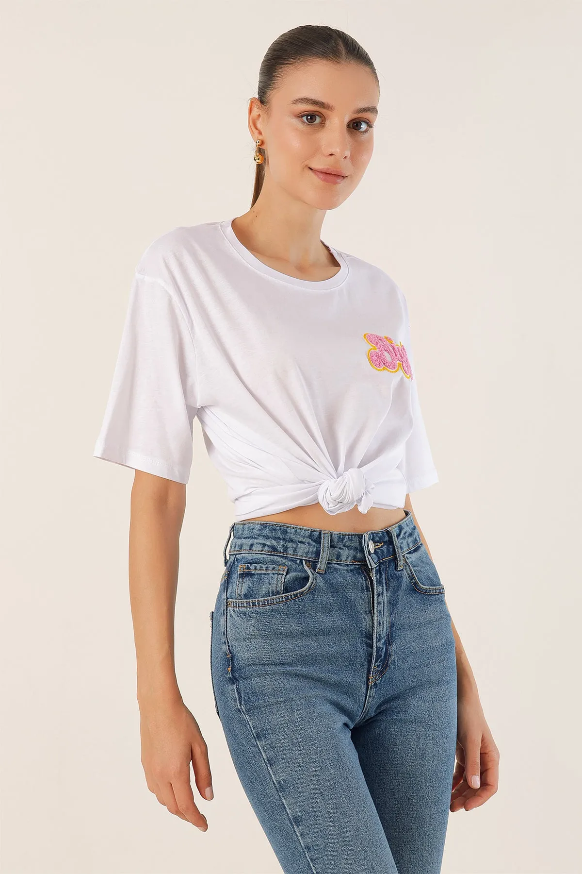 4312 nakişli oversize tişört