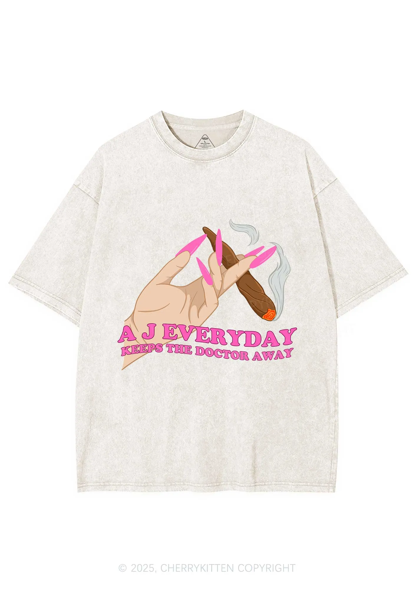 A J Everyday Y2K Washed Tee Cherrykitten