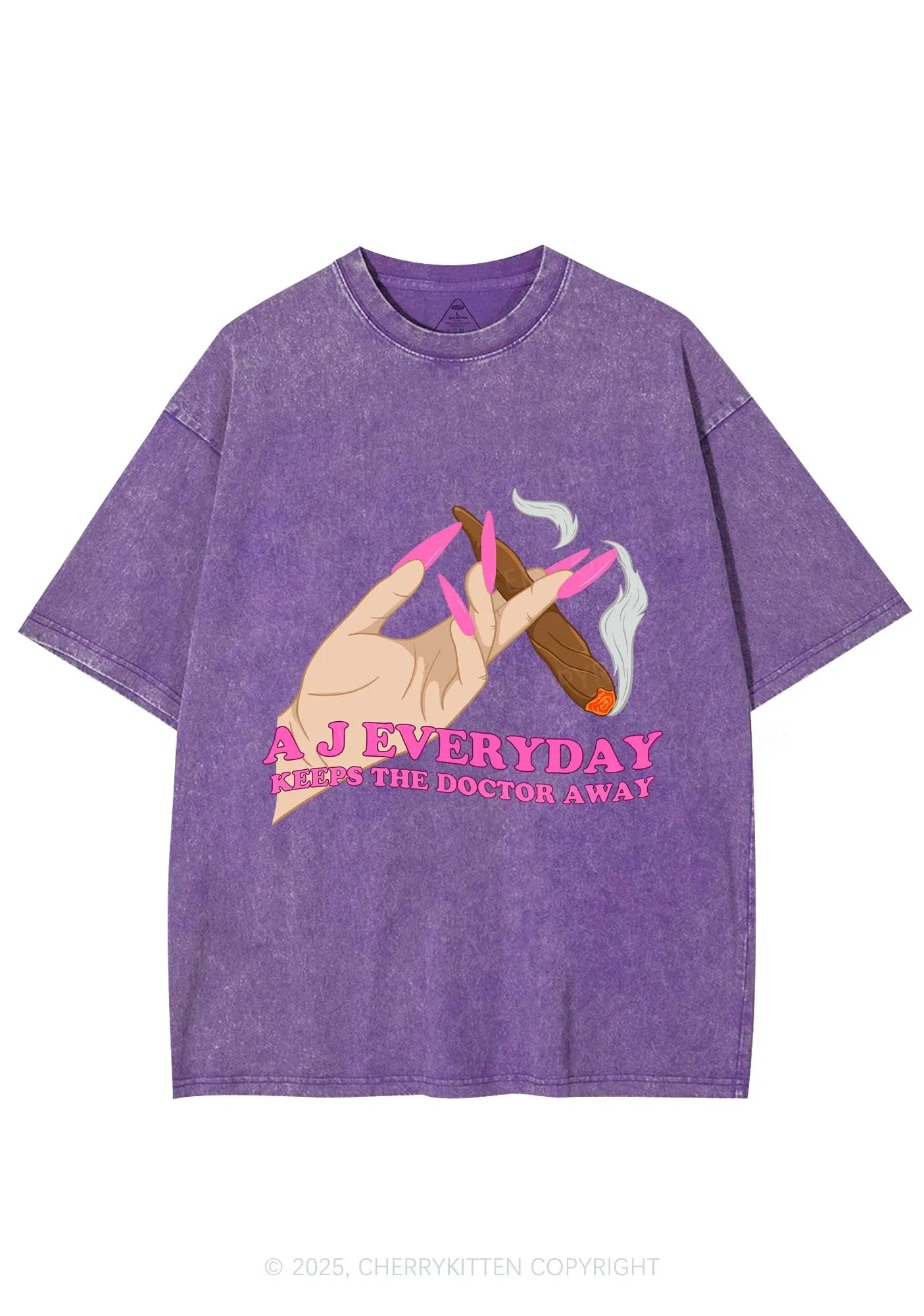 A J Everyday Y2K Washed Tee Cherrykitten