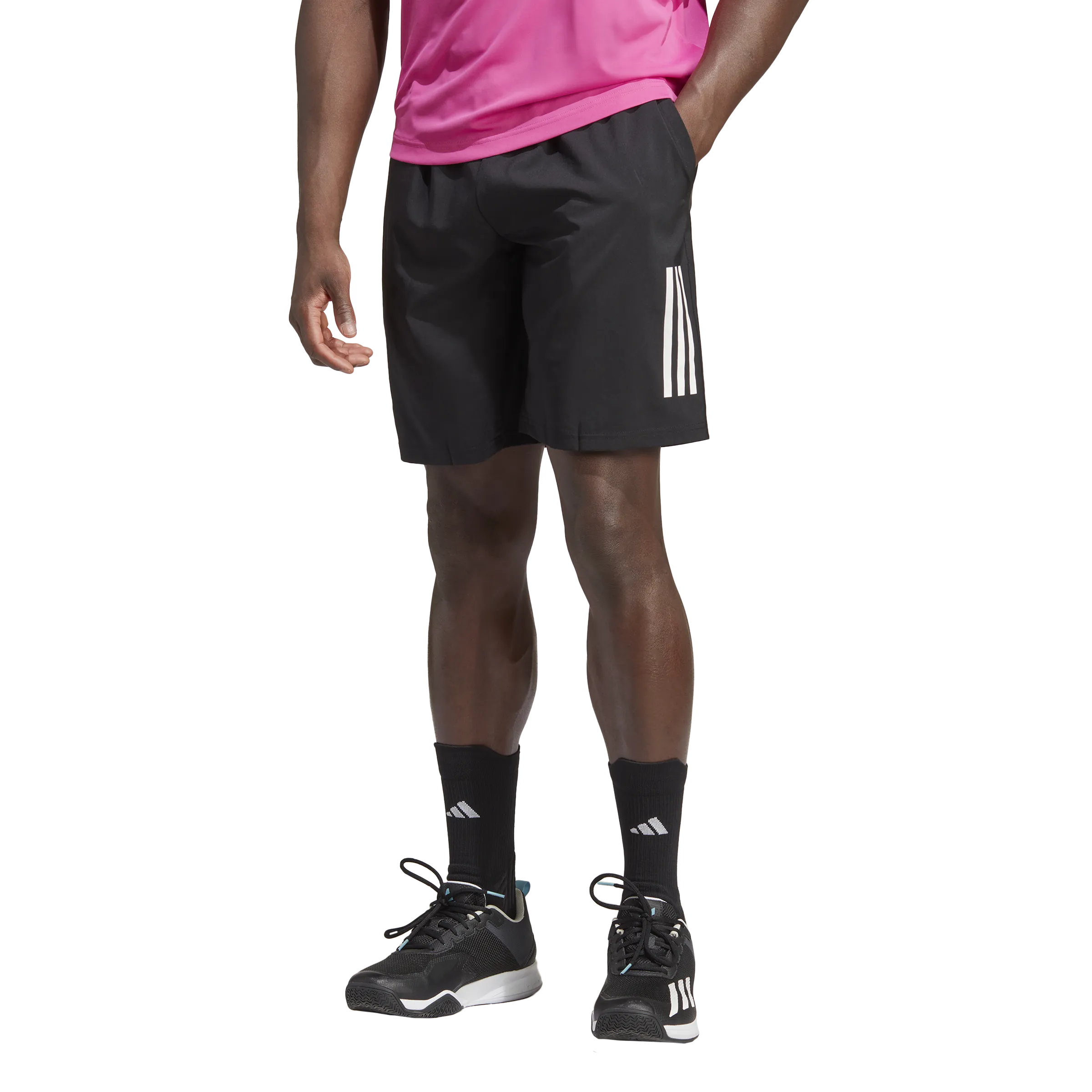 Adidas Club 3-Stripe "9 Shorts (Black)