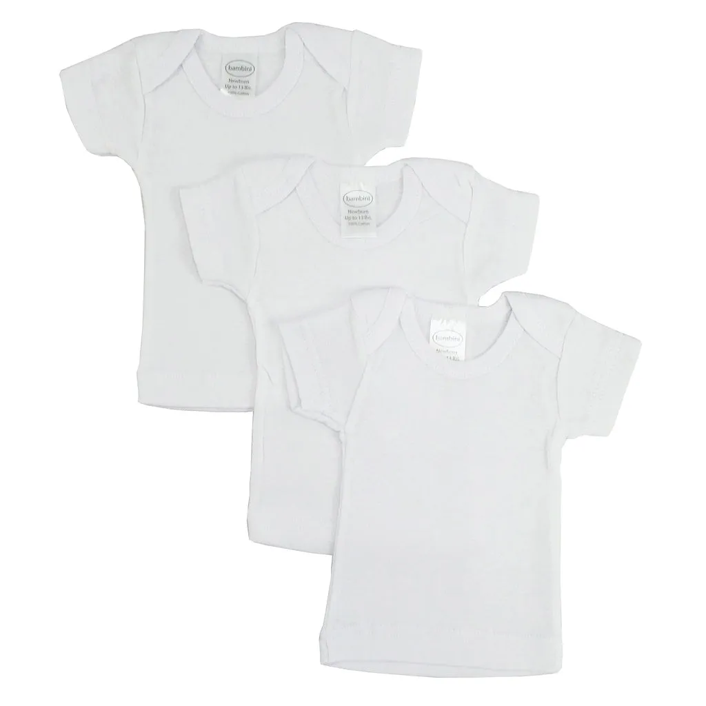 Bambini White Short Sleeve Lap Tee