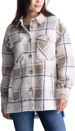 Buffalo David Bitton Women's Royce Long Sleeve Double Pocket Shacket