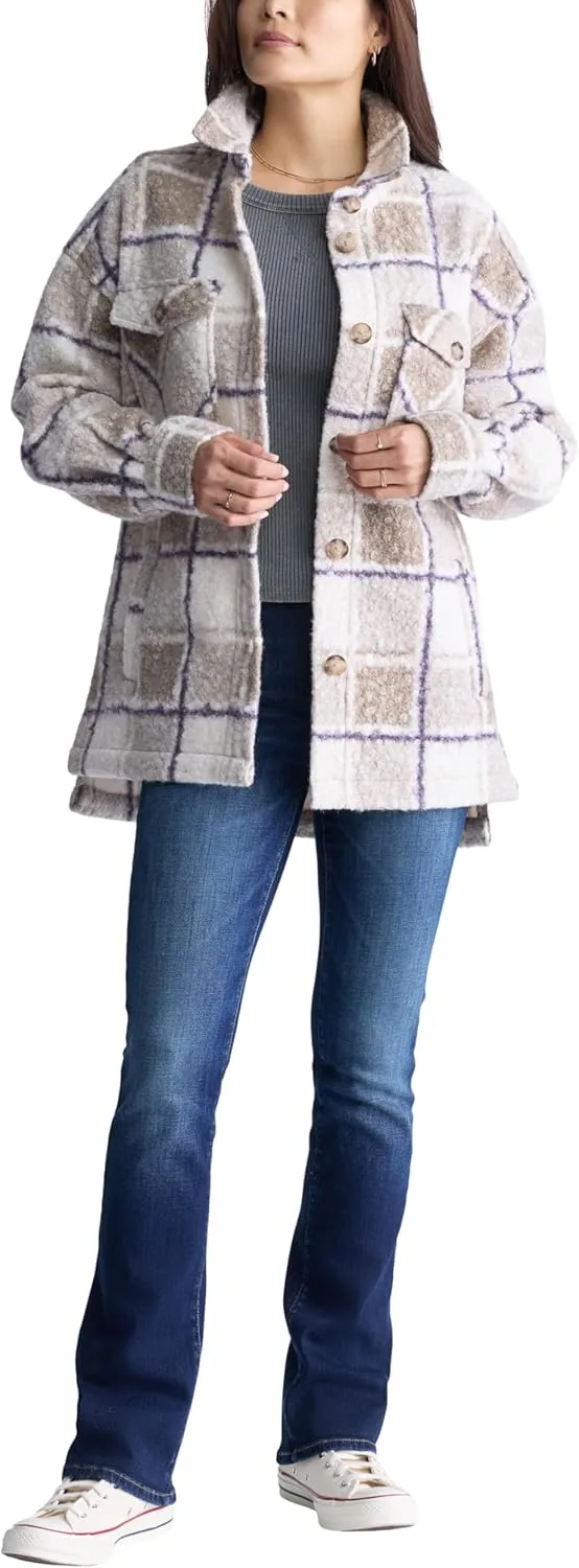 Buffalo David Bitton Women's Royce Long Sleeve Double Pocket Shacket