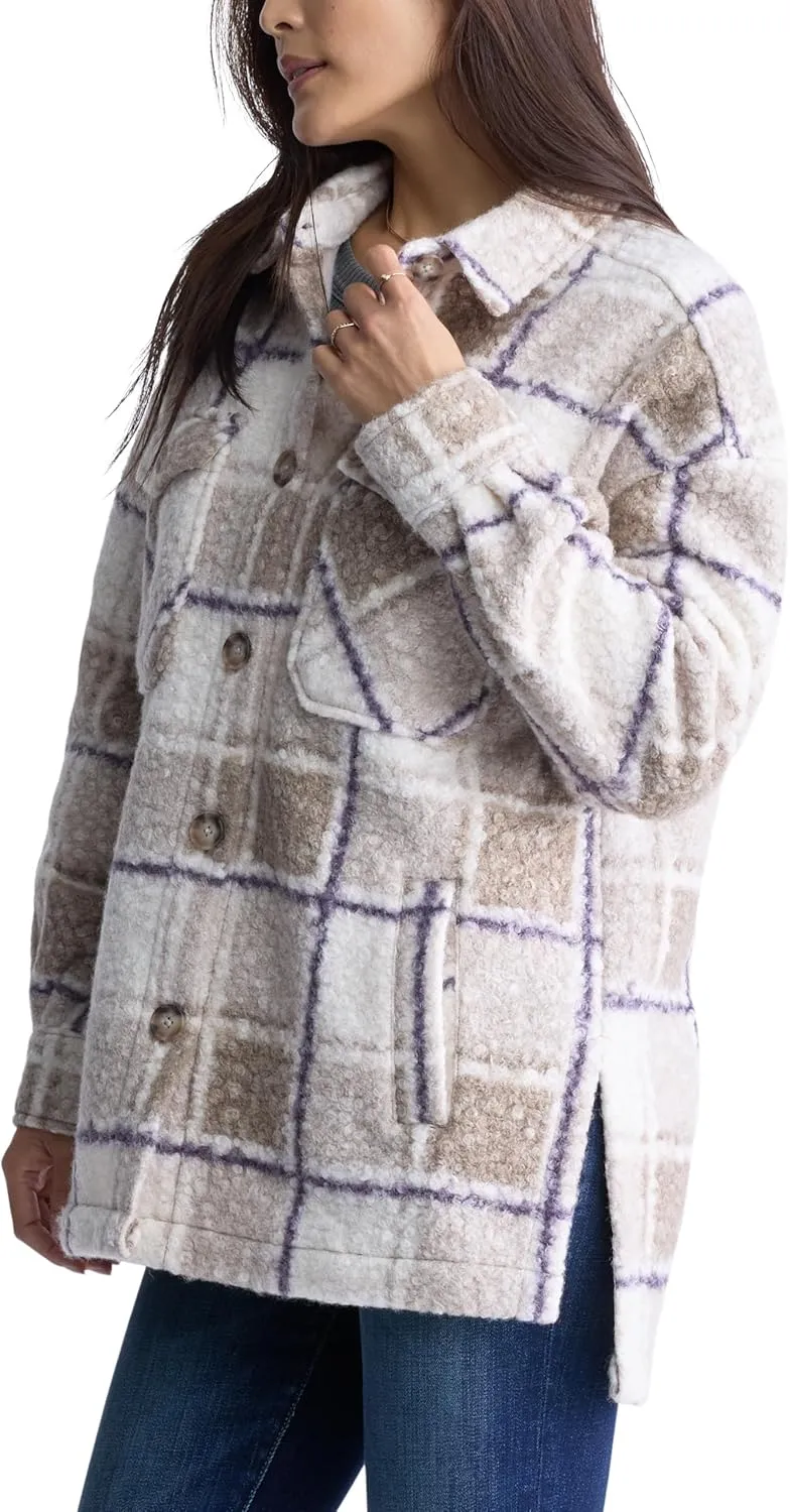 Buffalo David Bitton Women's Royce Long Sleeve Double Pocket Shacket