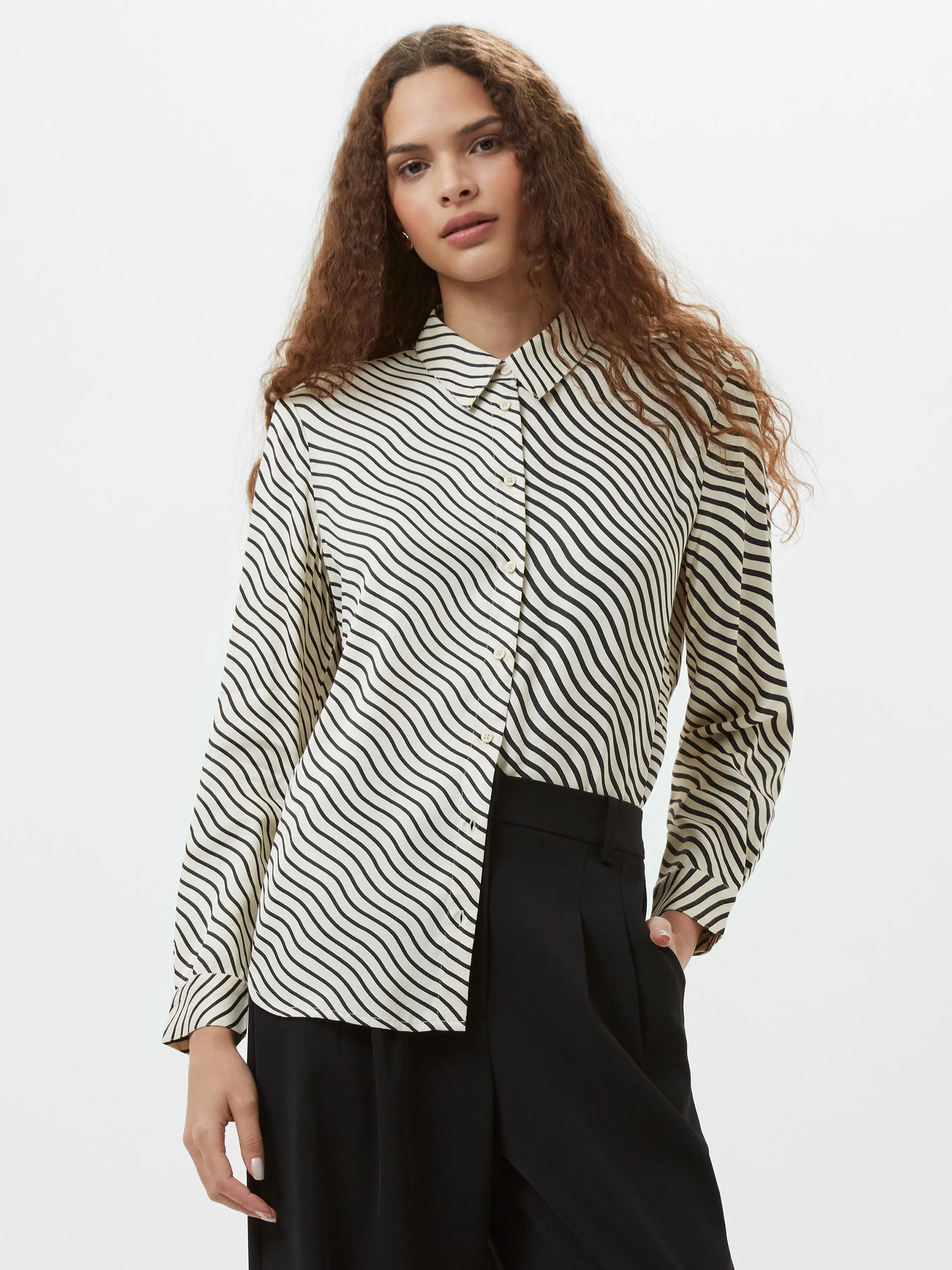 Candice Satin Stripe Shirt