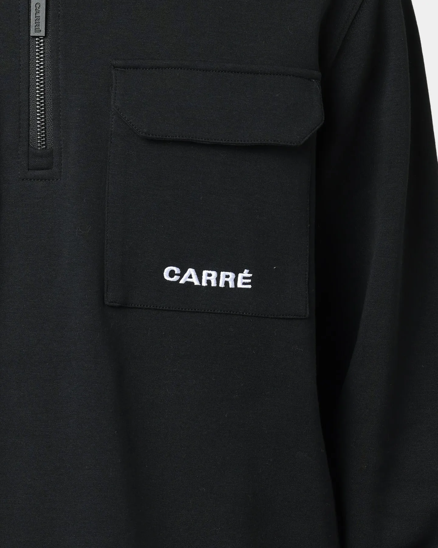 Carré Dominateur Cargo Long Sleeve Polo Shirt Black