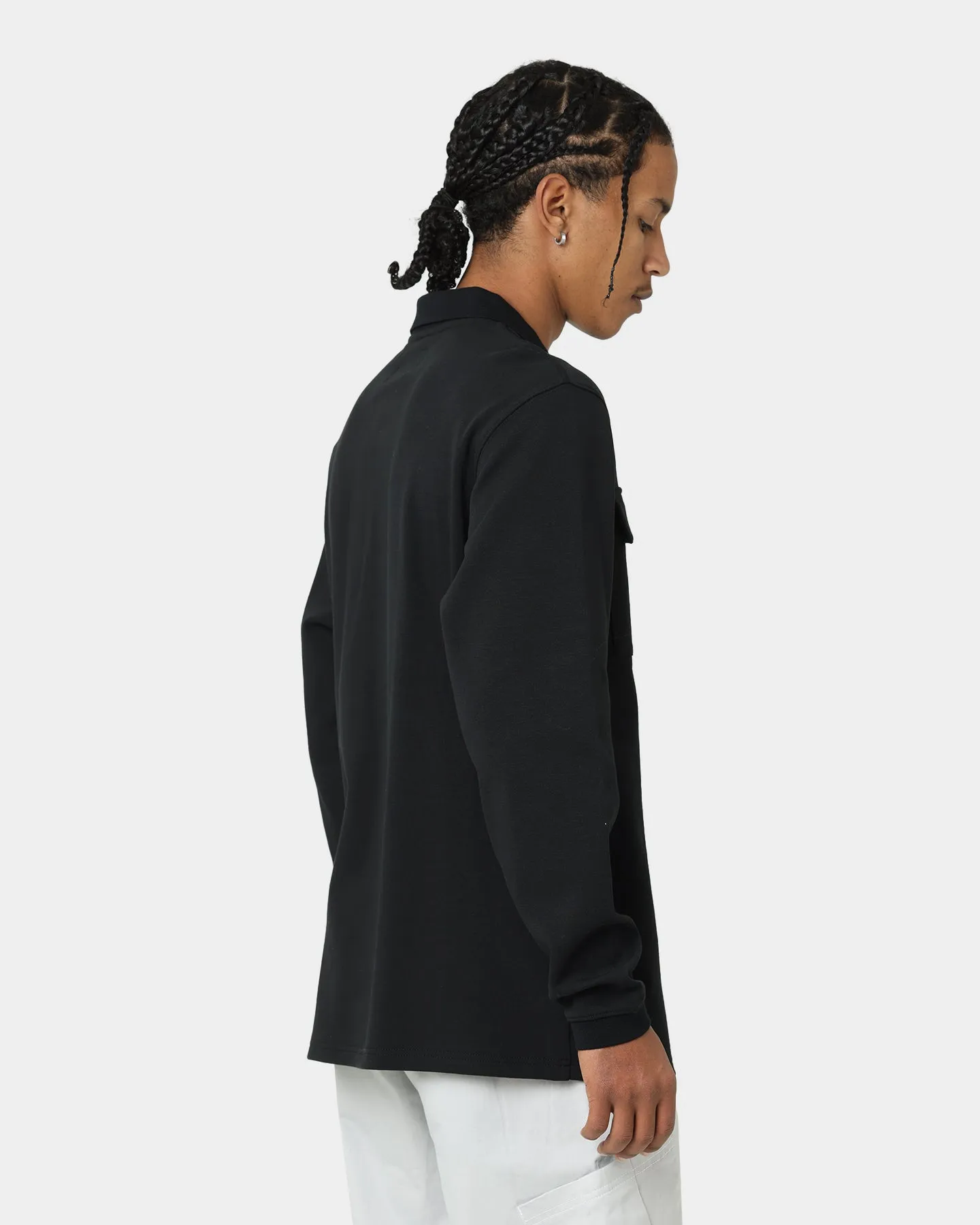 Carré Dominateur Cargo Long Sleeve Polo Shirt Black
