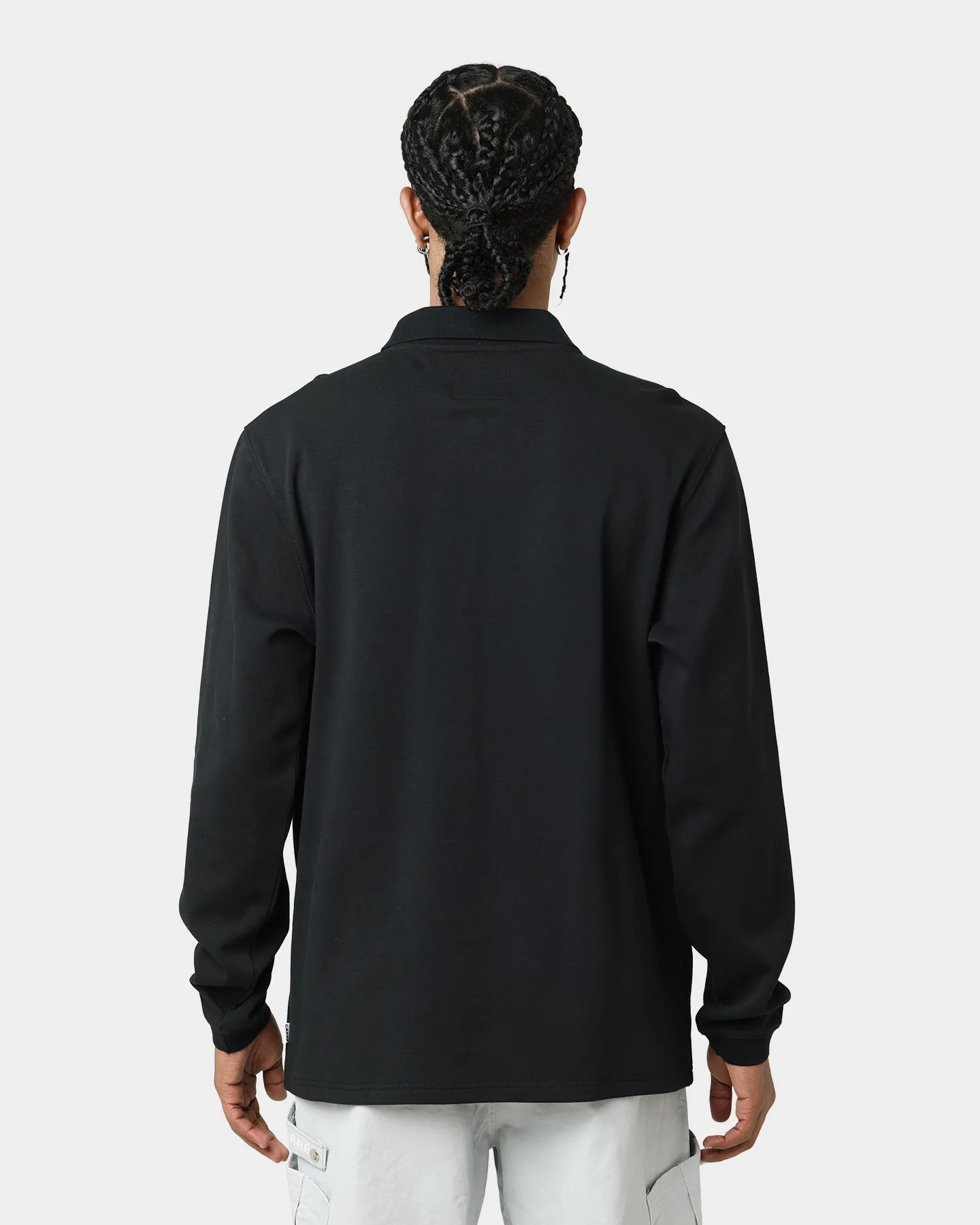 Carré Dominateur Cargo Long Sleeve Polo Shirt Black