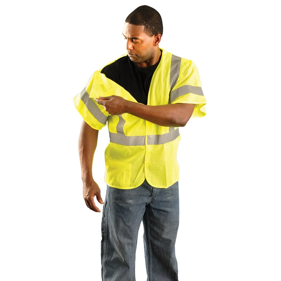 Class 3 Breakaway Mesh Vest - Lime - 3XL