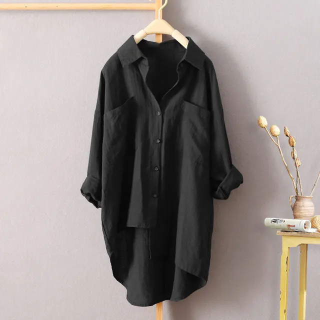 Comfy Double Pocket Sleeved Shirt