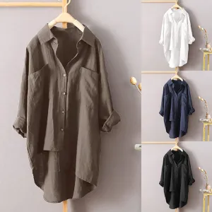 Comfy Double Pocket Sleeved Shirt
