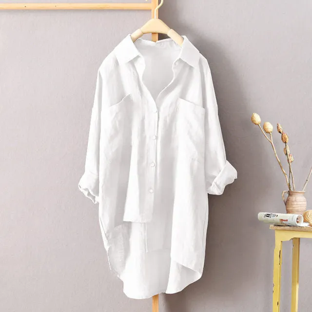 Comfy Double Pocket Sleeved Shirt