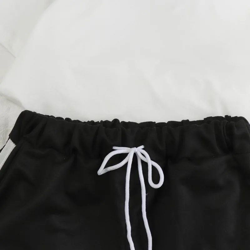 Cuddling Peach & Goma Tee and Shorts Sets