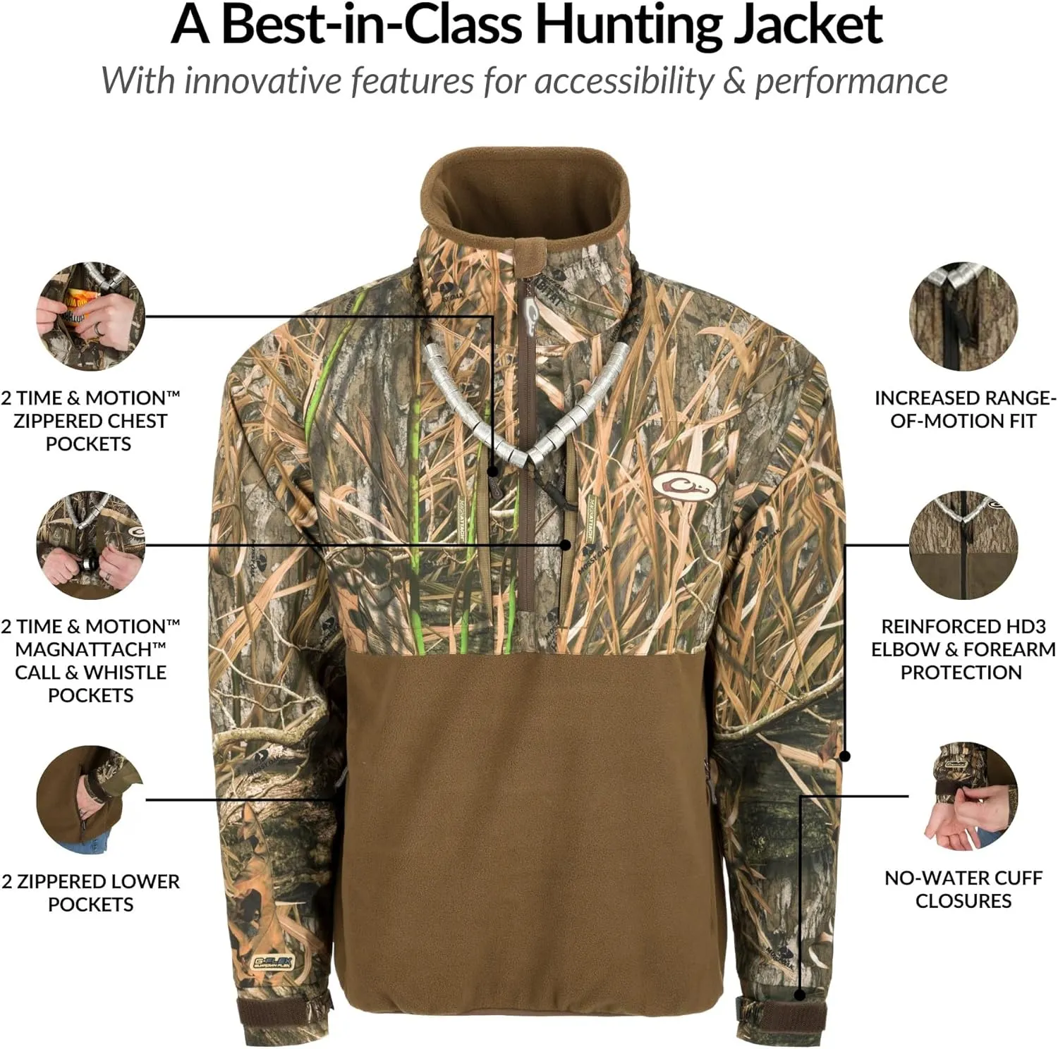 Drake Waterfowl MST G-Flex Eqwader 1/4 Zip