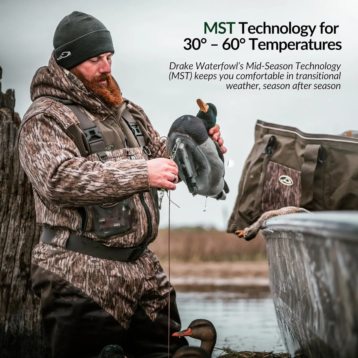 Drake Waterfowl MST G-Flex Eqwader 1/4 Zip