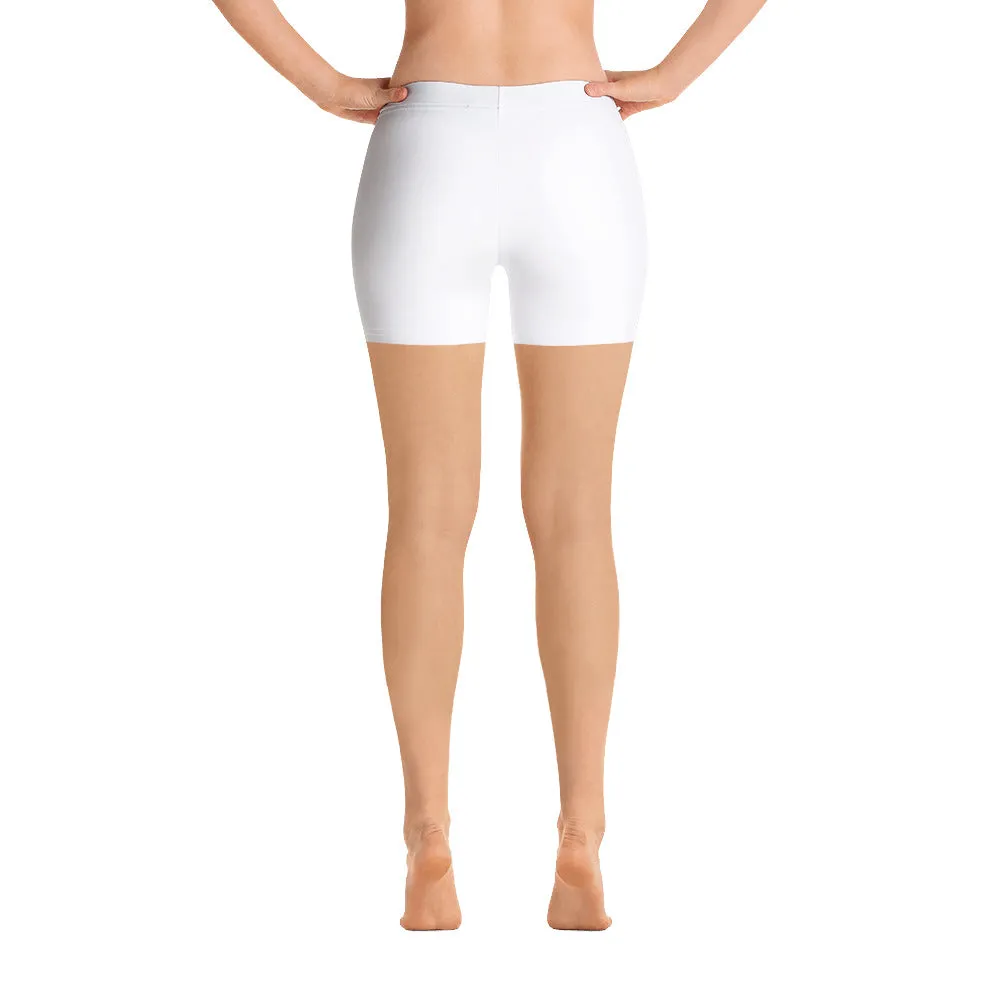 ELEVATED ESSENTIALS, SLIM AND SCULPT SHORTS WHITE