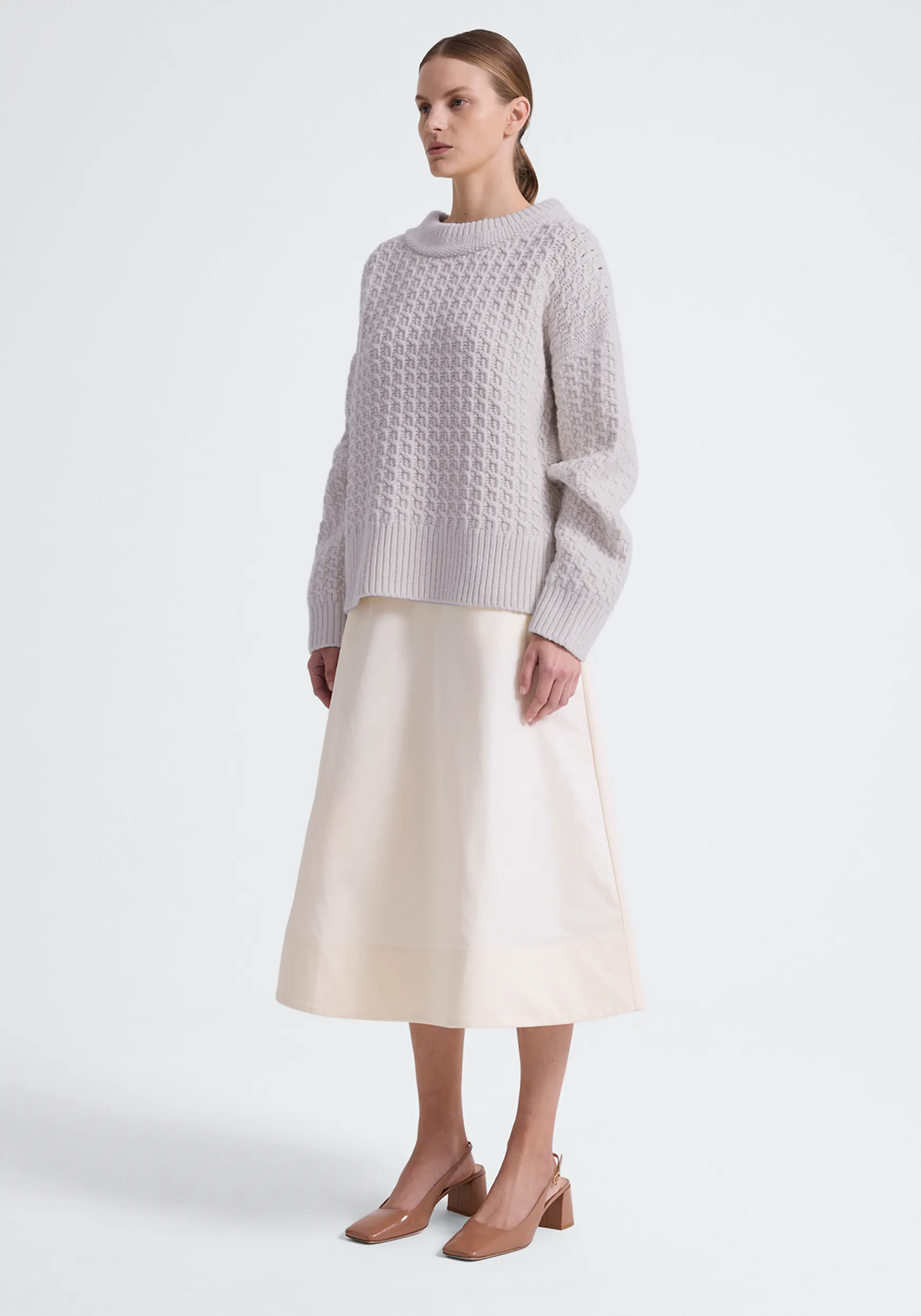 Faris Wool Sweater - Salt