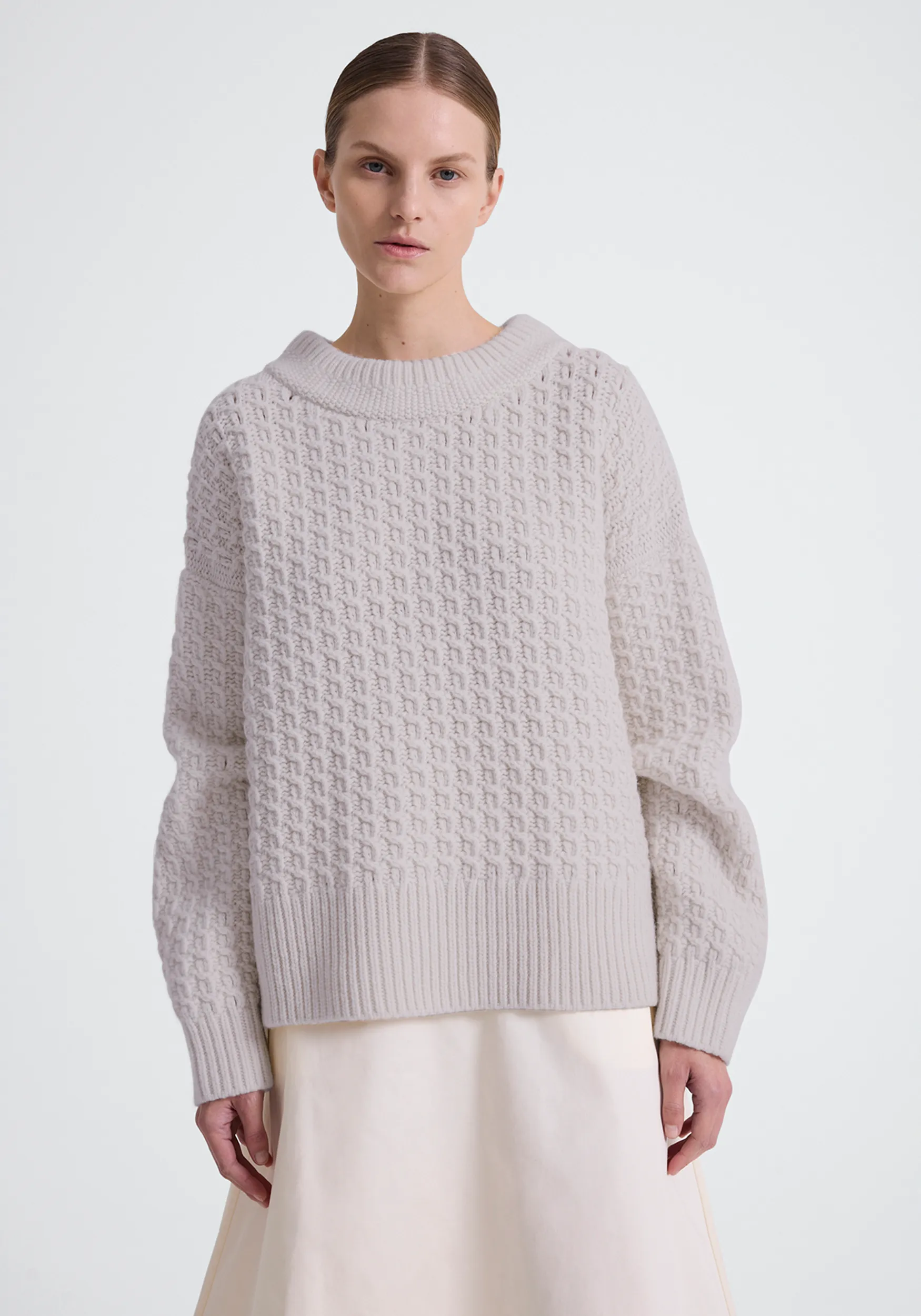 Faris Wool Sweater - Salt