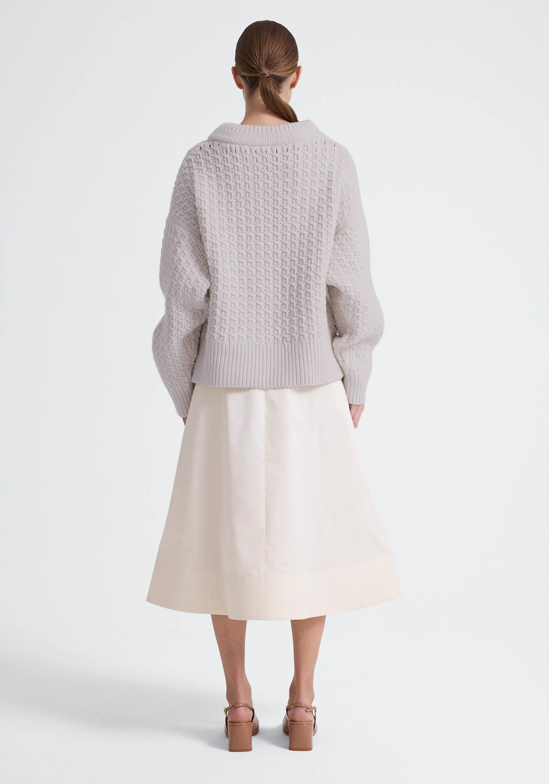 Faris Wool Sweater - Salt
