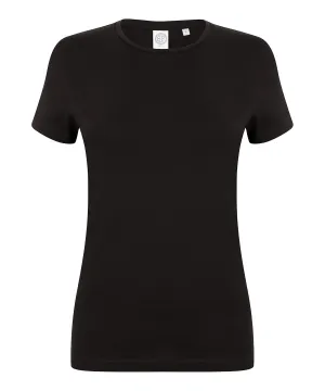 Feel good womens stretch t-shirt | Black