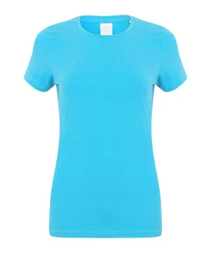 Feel good womens stretch t-shirt | Surf Blue