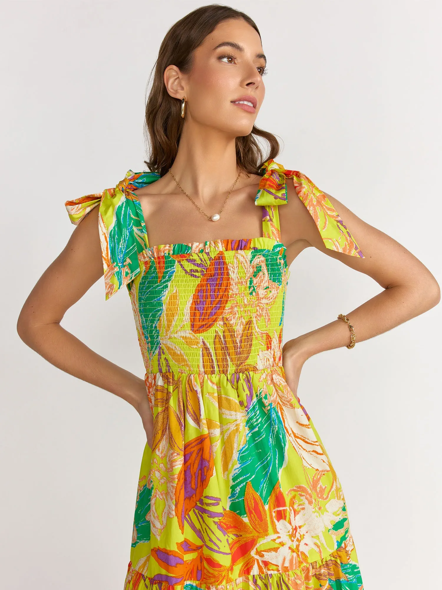 Flying Tomato Sleeveless Tropical Print Maxi Dress - Brands We Love