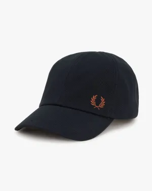 Fred Perry Classic Pique Cap - Navy / Cinnamon