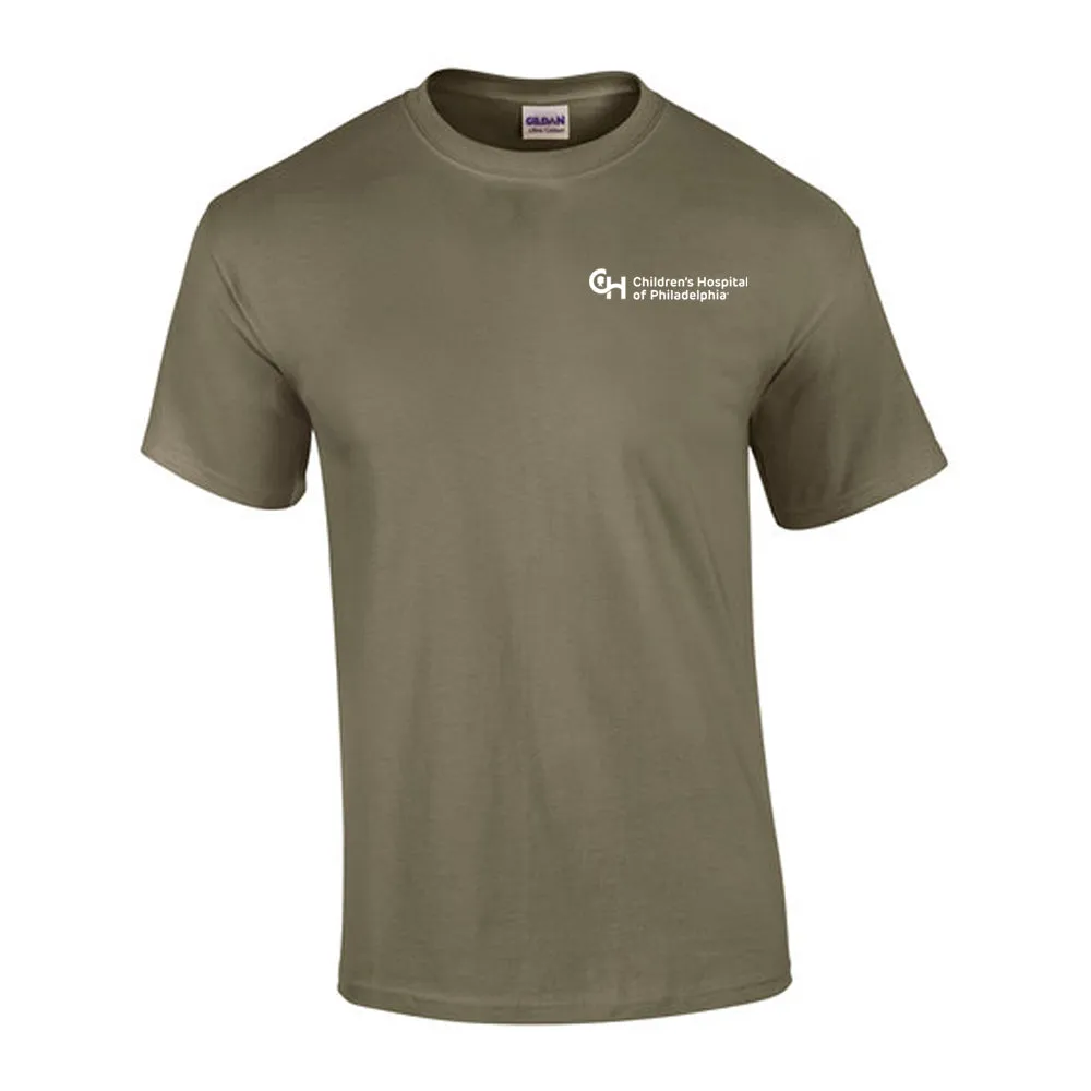 Gildan 6.1oz 100% Cotton Neutral Color T-Shirt With White CHOP Logo