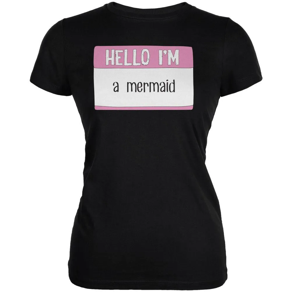 Halloween Hello I'm a Mermaid Juniors Soft T Shirt