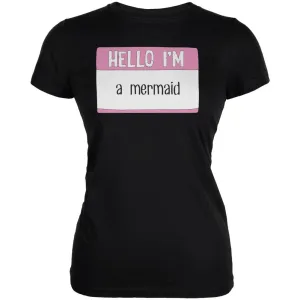 Halloween Hello I'm a Mermaid Juniors Soft T Shirt