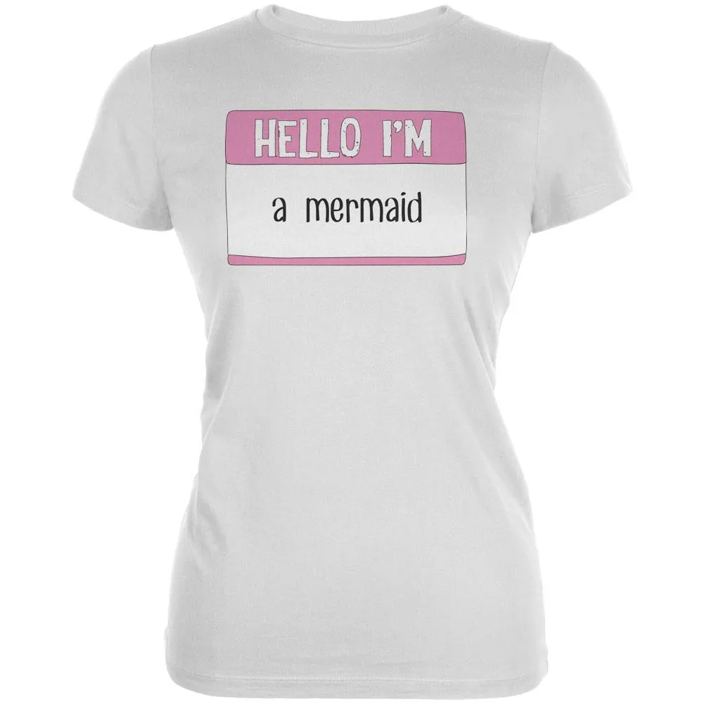 Halloween Hello I'm a Mermaid Juniors Soft T Shirt
