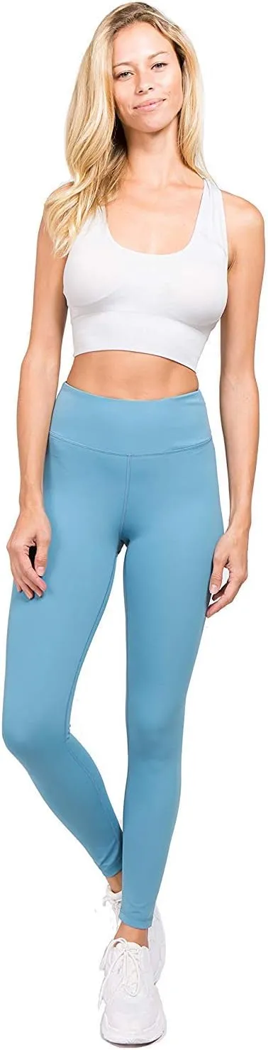 ICONOFLASH Women's Active Tummy Control High Waist Leggings - Yoga Workout Pants with Phone Pocket - Plus Size Options
