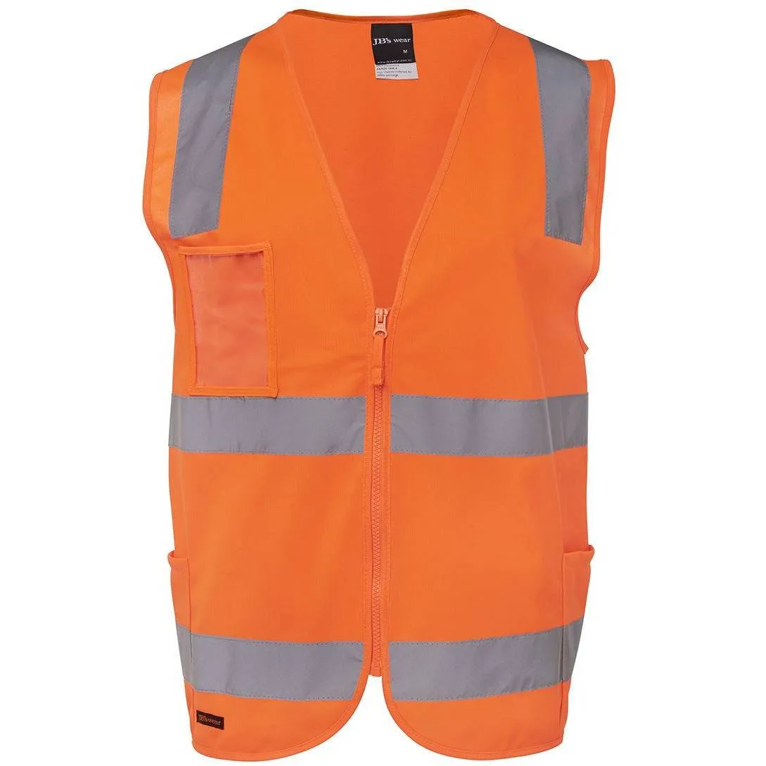 JB's Hi Vis Zip Safety Vest - 6DNSZ