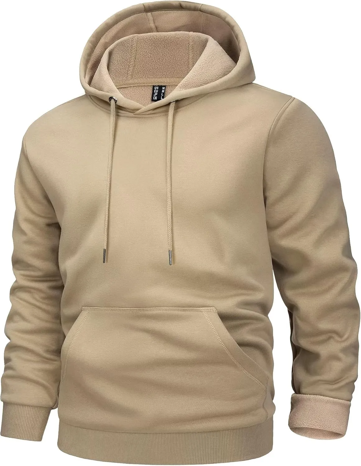 MAGCOMSEN Men's Active Hoodies Fleece Lined Sweatshirts Casual Athletic Workout Pullover With Kangaroo Pocket
