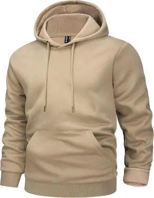 MAGCOMSEN Men's Active Hoodies Fleece Lined Sweatshirts Casual Athletic Workout Pullover With Kangaroo Pocket