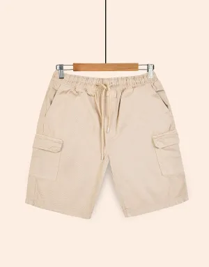 Men's Denim Side Pocket Shorts - Stone