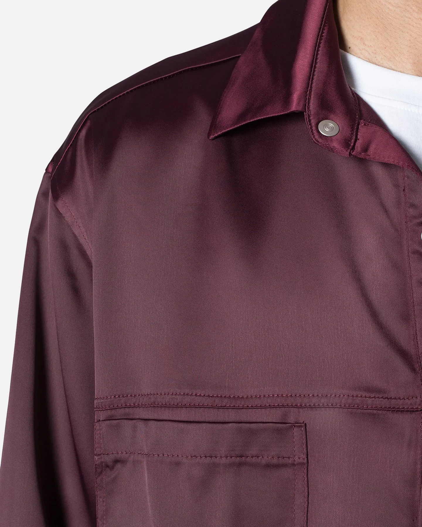 MNML Studded Pajama Shirt Burgundy