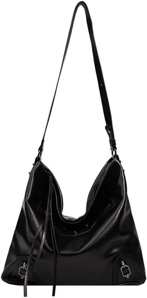 Mudono Crossbody Bag for Women Soft Vintage Leather Shoulder Bag Waterproof Large Capacity Tote Handbag Casual Hobo Satchel
