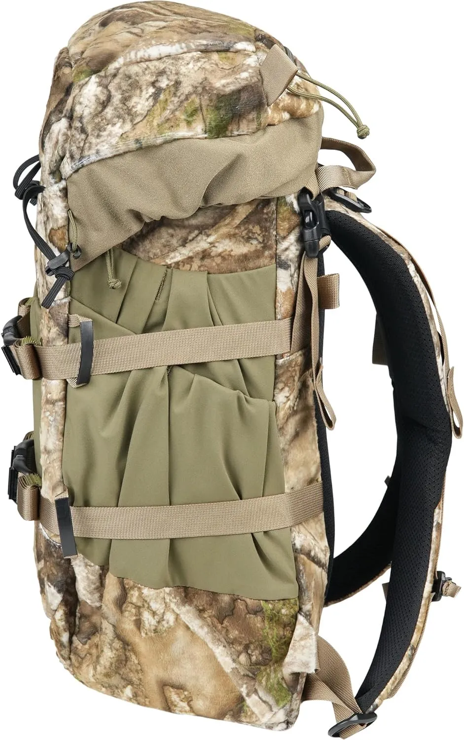 Mystery Ranch Treehouse 20, Tree Stand Hunting Backpack, Quiet, Waterproof, Daypack for Saddle Hunting, Outdoors, 20L, Realtree APX