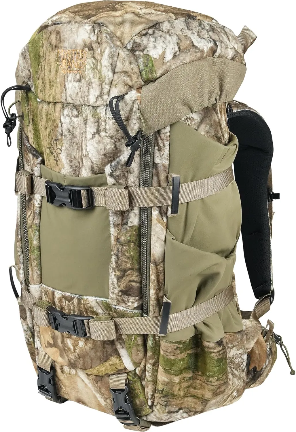 Mystery Ranch Treehouse 38, Tree Stand Hunting Backpack, Quiet, Waterproof, Daypack for Saddle Hunting, Outdoors, 30L - Realtree APX-L/XL