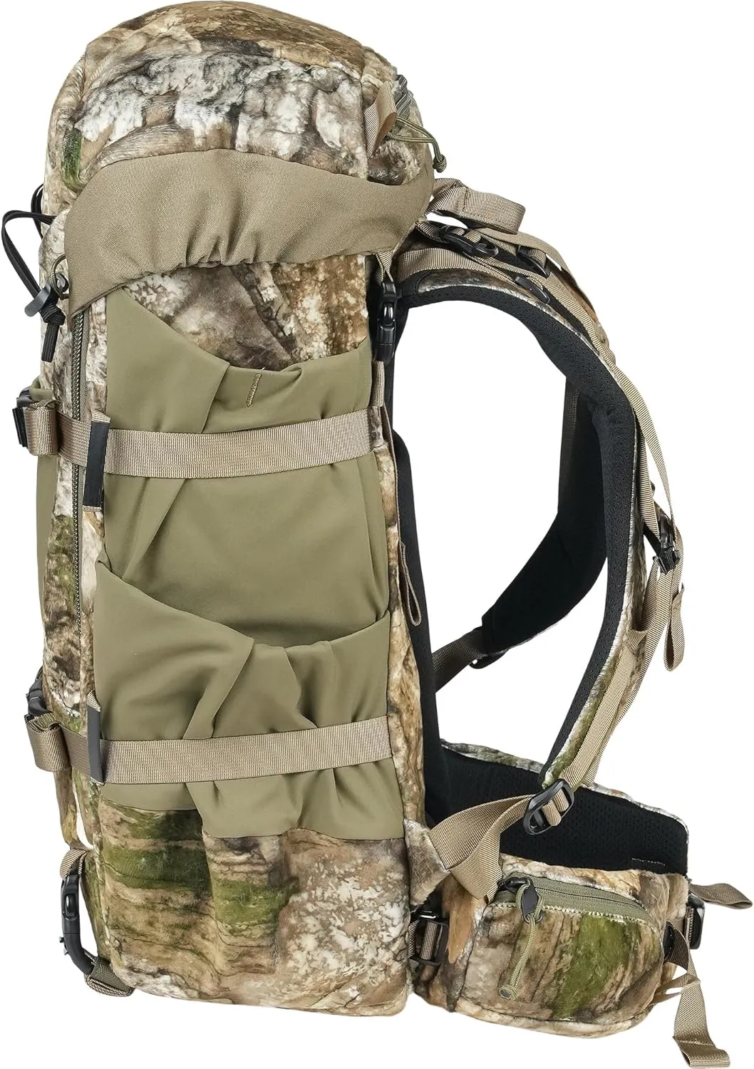 Mystery Ranch Treehouse 38, Tree Stand Hunting Backpack, Quiet, Waterproof, Daypack for Saddle Hunting, Outdoors, 30L - Realtree APX-L/XL
