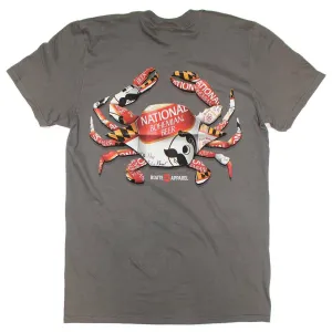 Natty Boh Can Crab (Charcoal) / Shirt