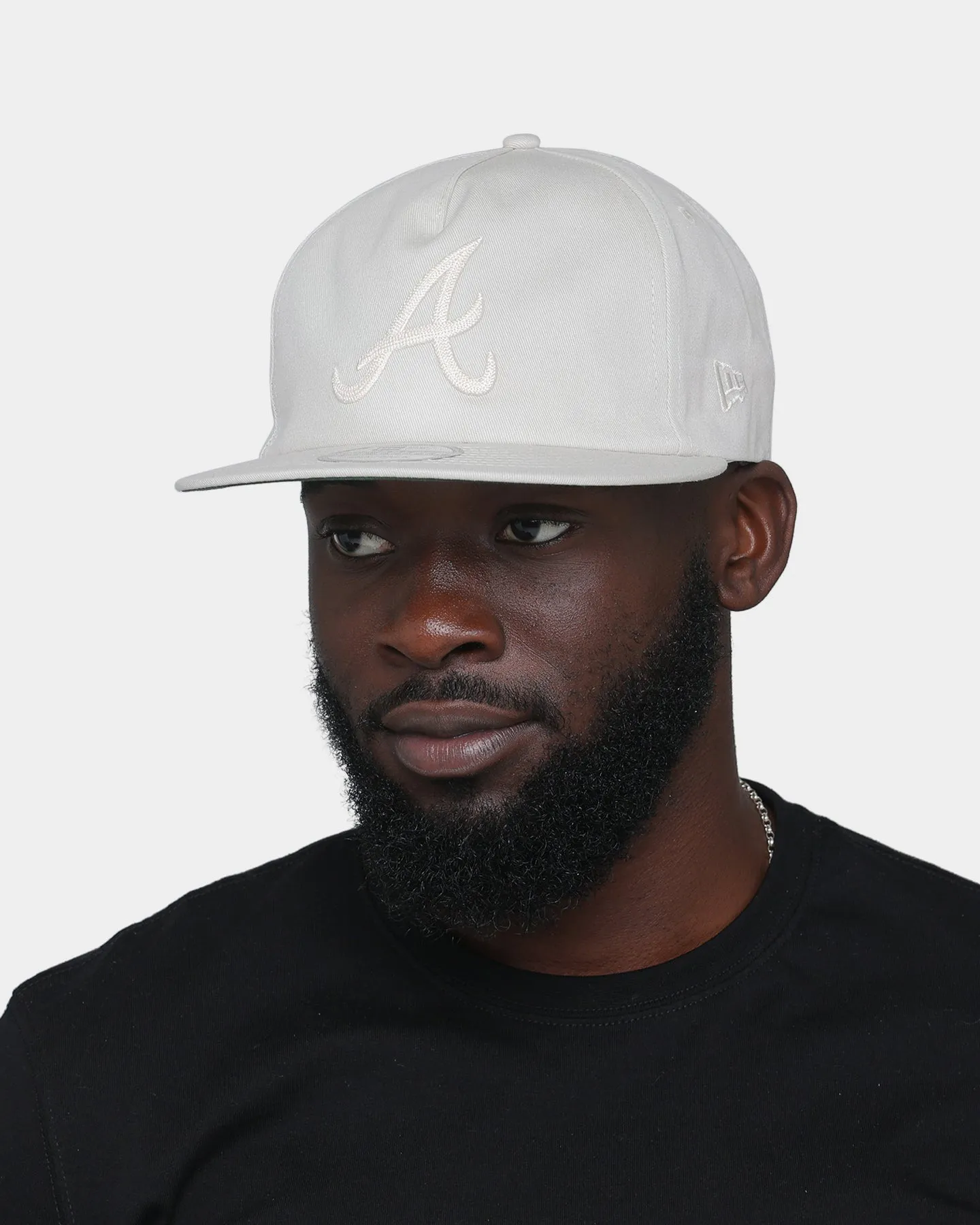 New Era Atlanta Braves 'Chain Stitch' Old Golfer Snapback Stone