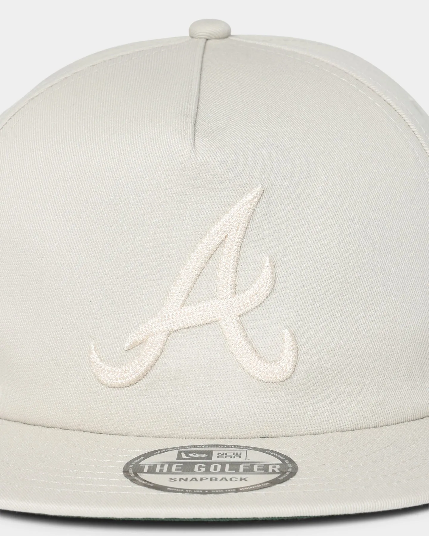 New Era Atlanta Braves 'Chain Stitch' Old Golfer Snapback Stone