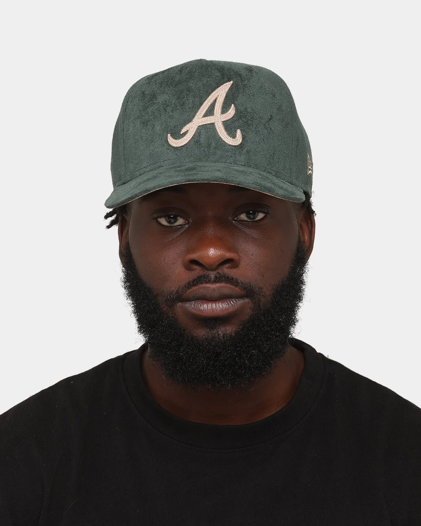 New Era Atlanta Braves 'Forest Suede & Camel' 9FORTY K-Frame Strapback Dark Green