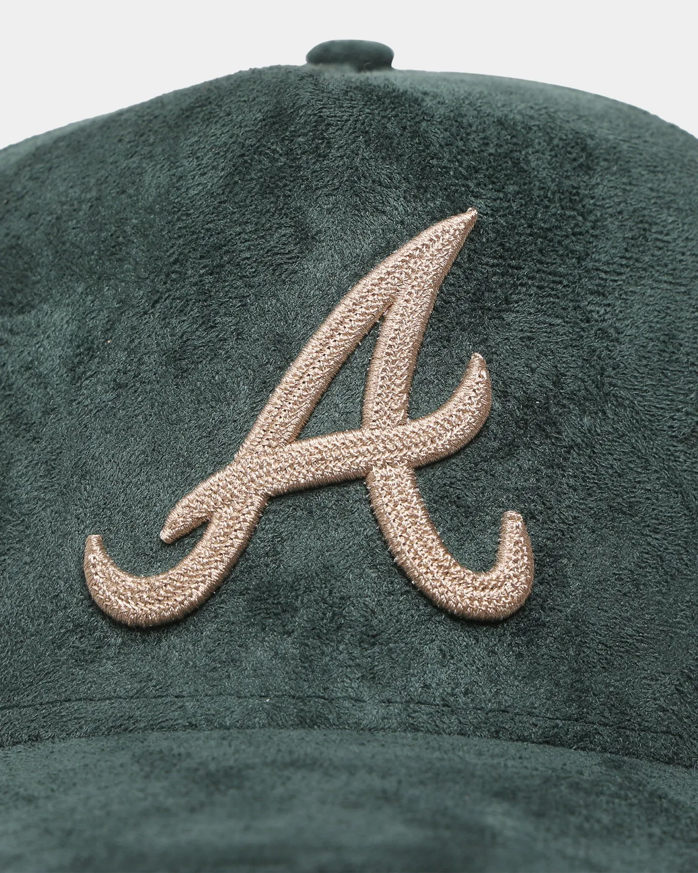 New Era Atlanta Braves 'Forest Suede & Camel' 9FORTY K-Frame Strapback Dark Green