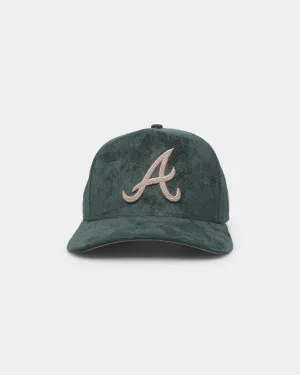 New Era Atlanta Braves 'Forest Suede & Camel' 9FORTY K-Frame Strapback Dark Green