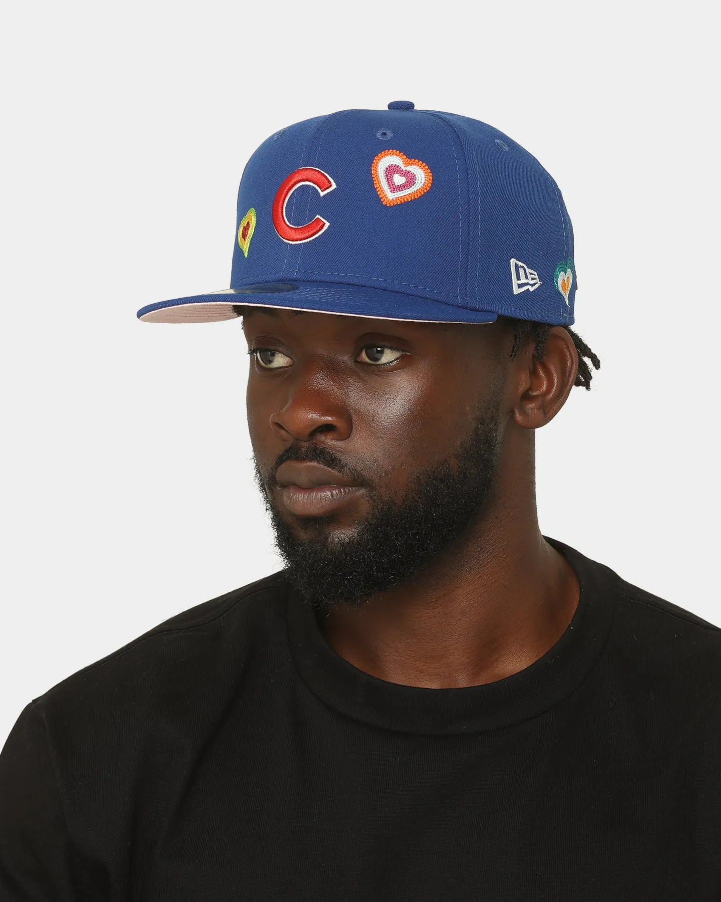 New Era Chicago Cubs 'Chain Stitch Heart' 59FIFTY Fitted Multi-Coloured