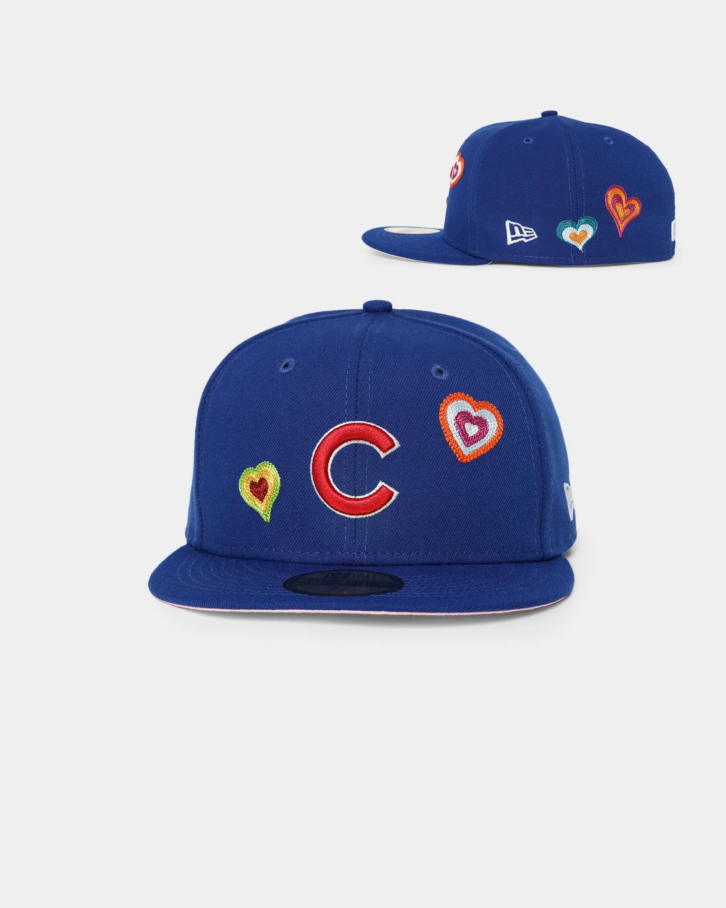 New Era Chicago Cubs 'Chain Stitch Heart' 59FIFTY Fitted Multi-Coloured